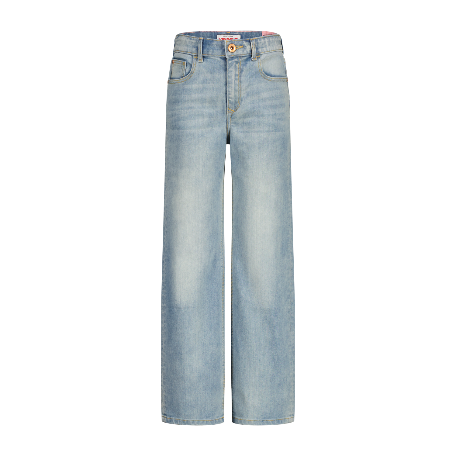 Vingino winter jeansbroek meisjes - blauw - Coco - wide leg fit afbeelding