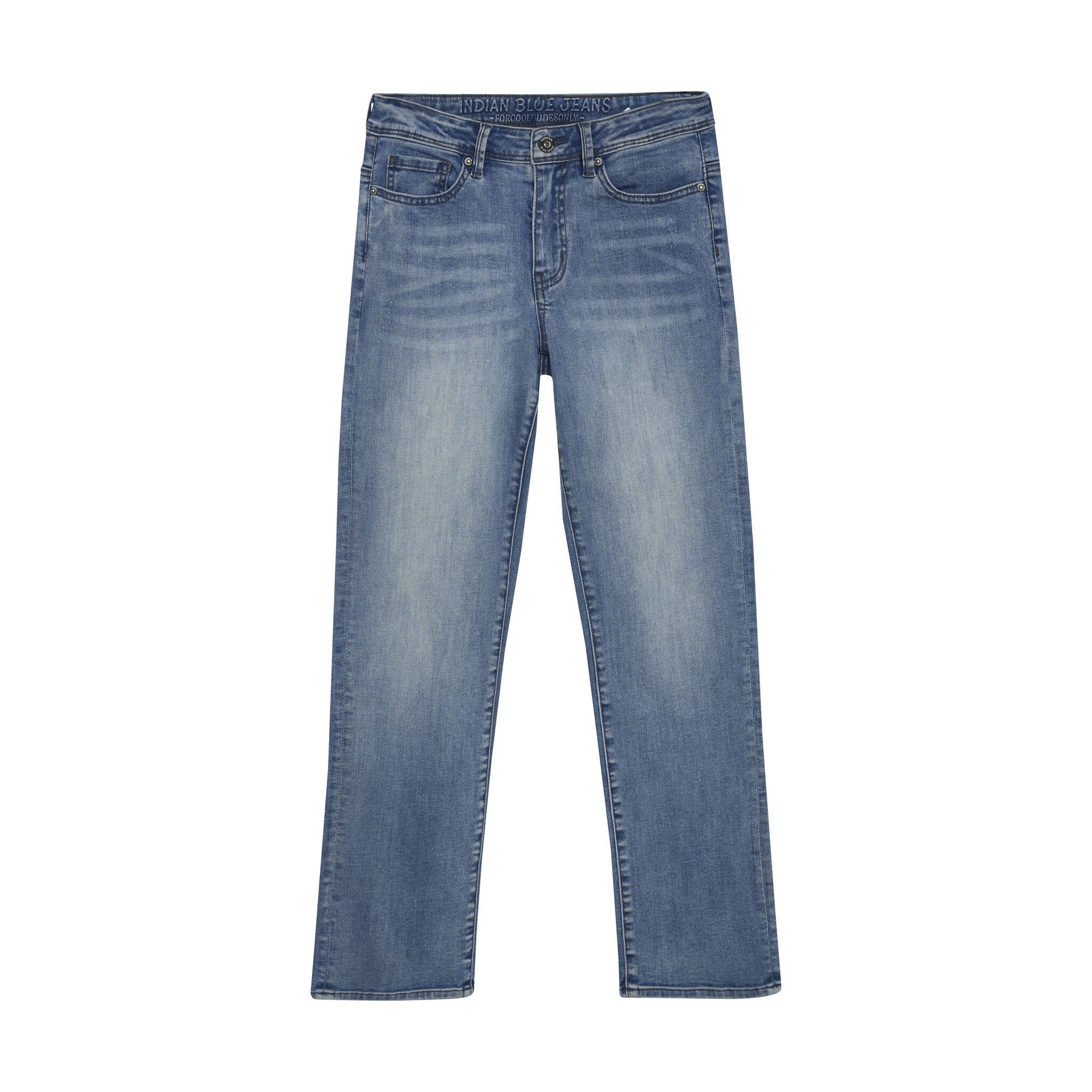Indian Blue Jeans Winter jeansbroek jongens - blauw - wide straight fit afbeelding