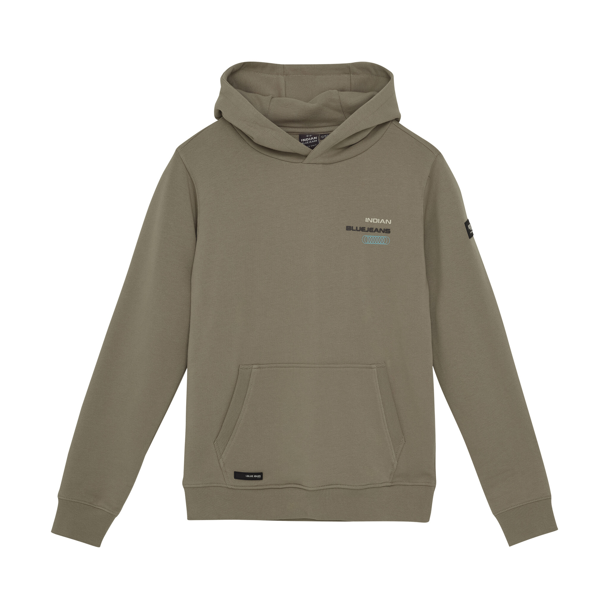 Indian Blue Jeans Winter hoodie jongens - bruin - backprint afbeelding