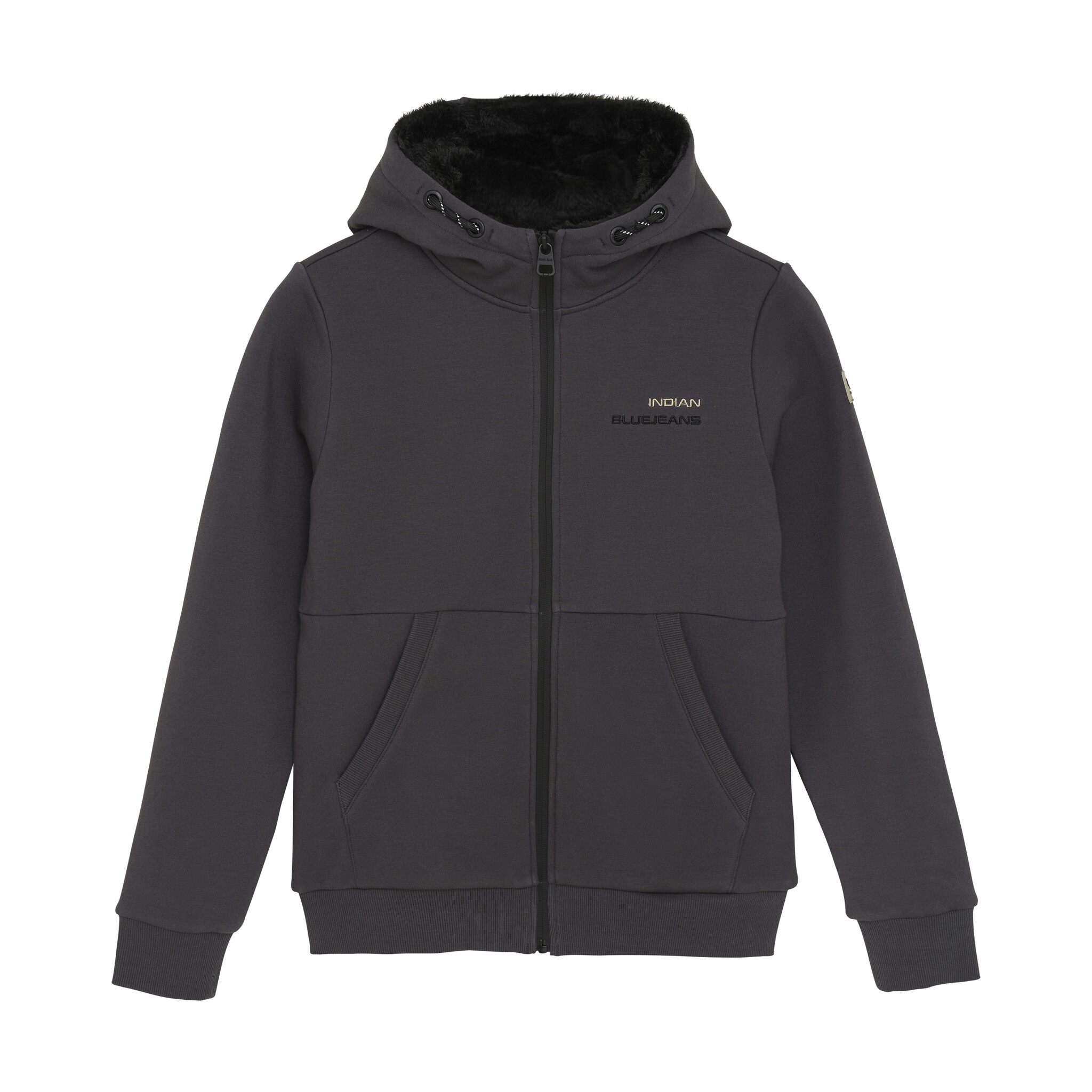 Indian Blue Jeans Winter vest jongens - grijs - capuchon/teddy afbeelding