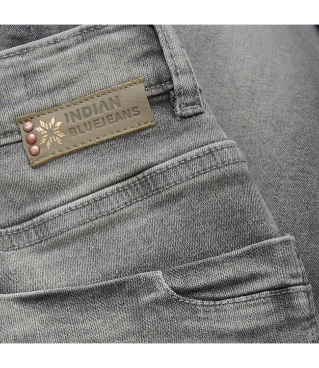 Indian Blue Jeans Winter jeansbroek meisjes - grijs - wide straight fit