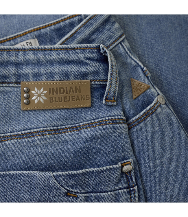 Indian Blue Jeans Winter jeansbroek meisjes - blauw - wide straight fit