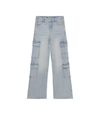 Indian Blue Jeans Winter cargo jeansbroek meisjes - blauw - wide fit
