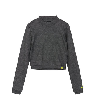 Indian Blue Jeans Winter t-shirt meisjes - zwart - longsleeve/cropped/metallic Indian Blue Jeans Winter t-shirt meisjes - zwart - longsleeve/cropped/metallic