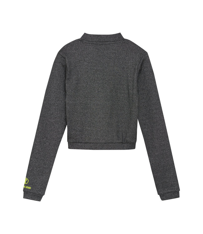 Indian Blue Jeans Winter t-shirt meisjes - zwart - longsleeve/cropped/metallic