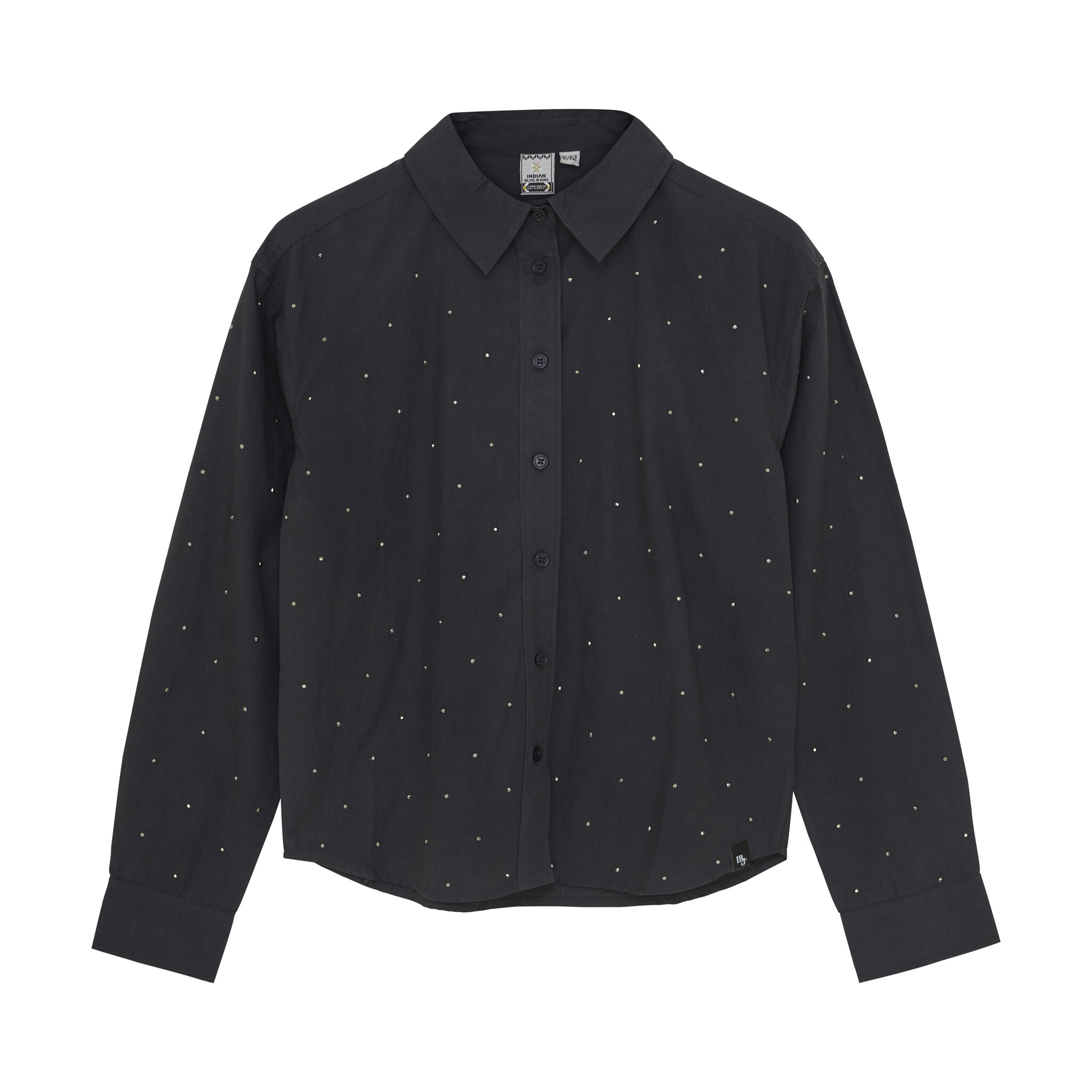 Indian Blue Jeans Winter t-shirt meisjes - grijs - studs afbeelding