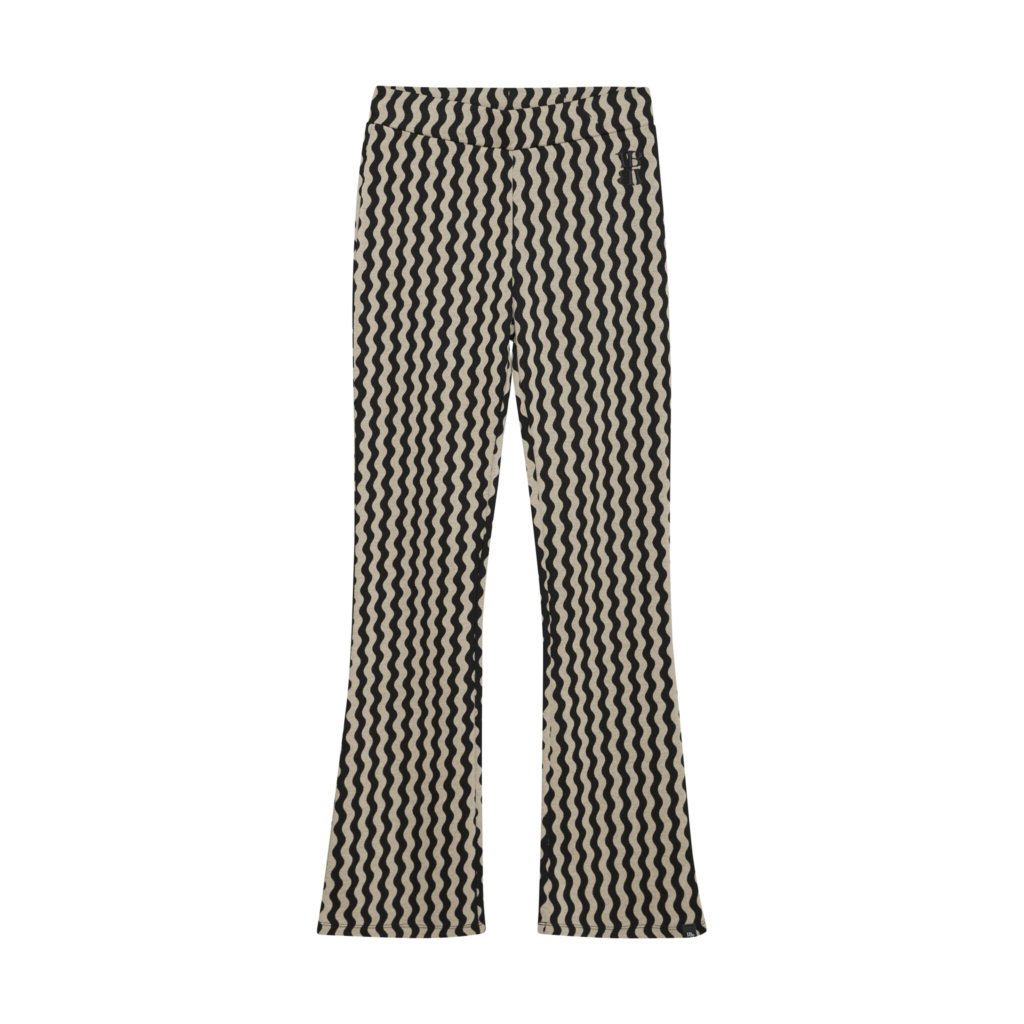 Indian Blue Jeans Winter flare broek meisjes - zwart - zigzag afbeelding