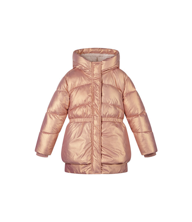 Le Chic winter winterjas meisjes - rood - Billie - folie, stippen