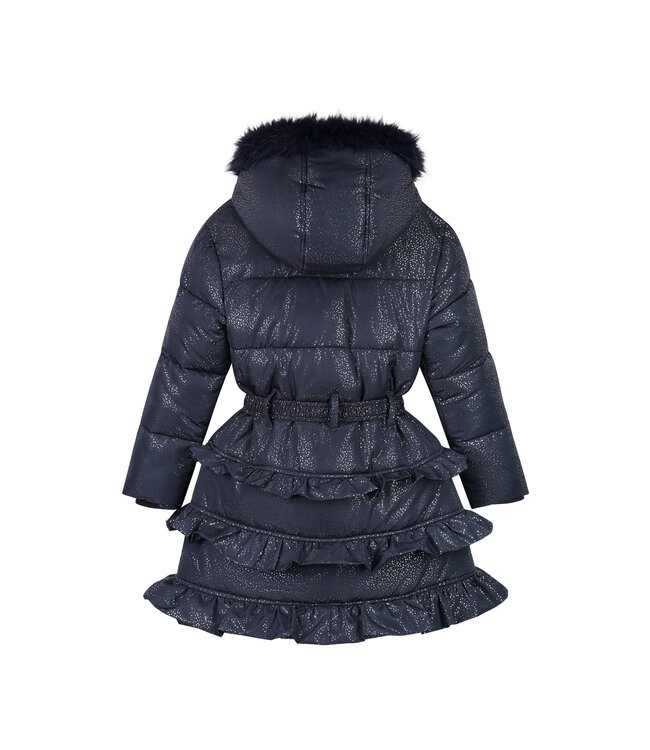 Le Chic winter winterjas meisjes - navy blauw - Blight - ruffle