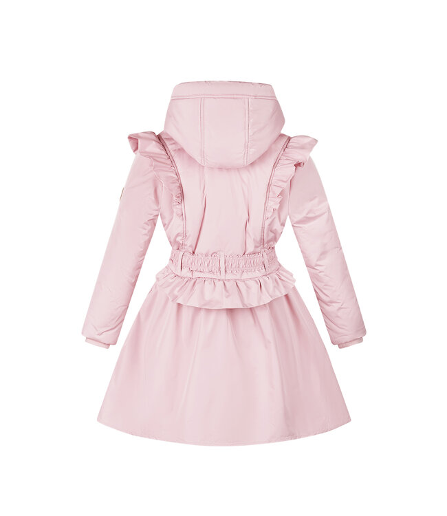 Le Chic winter winterjas meisjes - roze - Beth - riem