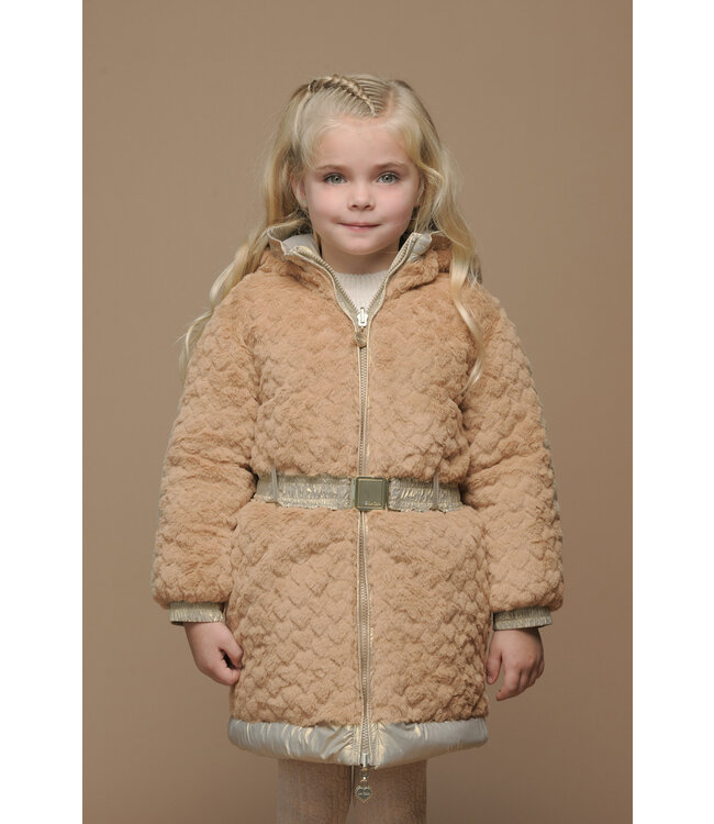 Le Chic winter winterjas meisjes - goud - Beth - reversible