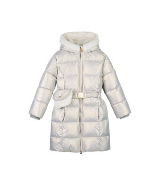 Le Chic winter winterjas meisjes - zilver - Bodhi - furry tas