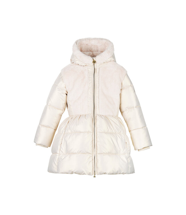 Le Chic winter winterjas meisjes - wit - Bloom - furry