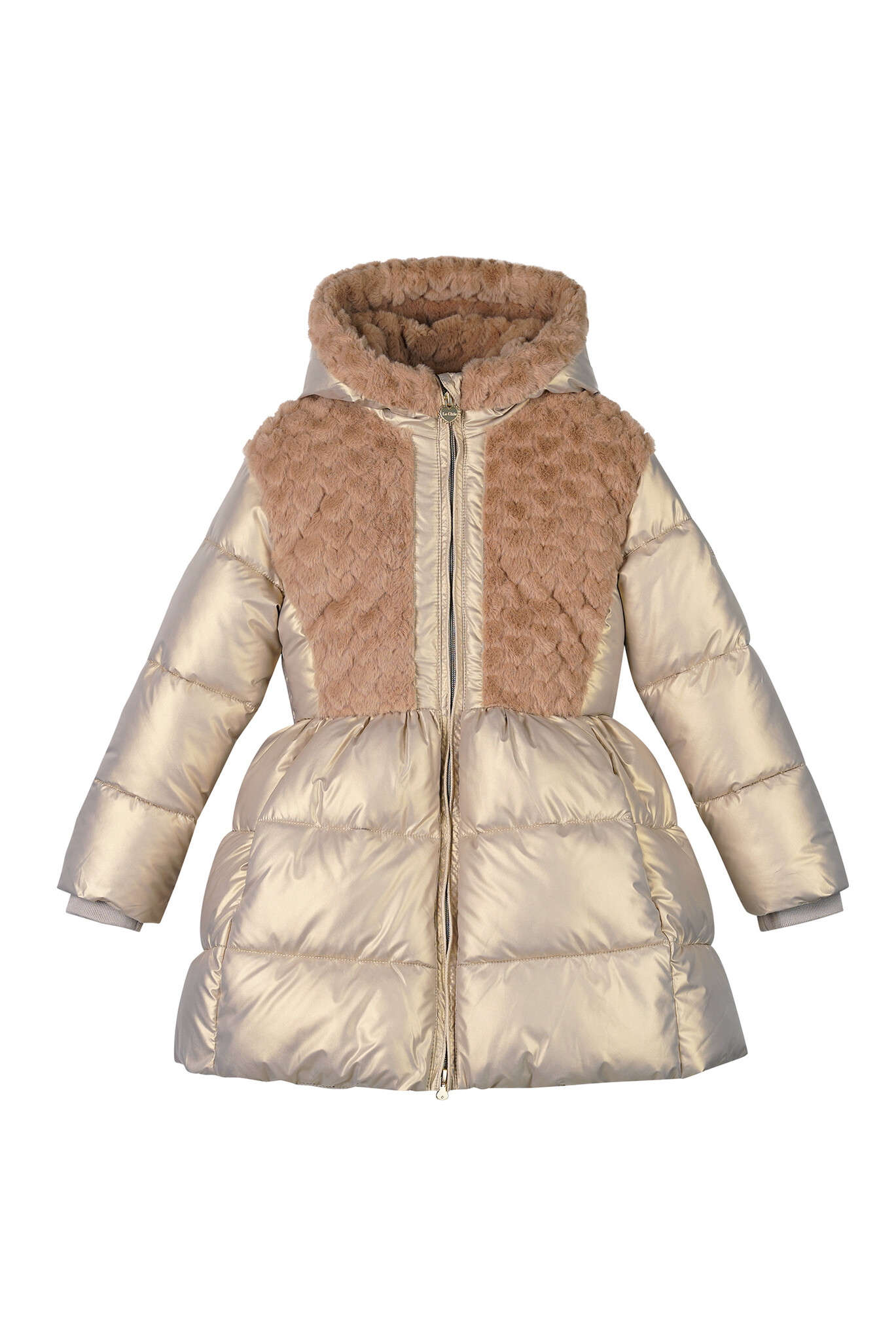 Le Chic winter winterjas meisjes - goud - Bloom - furry Le Chic winter winterjas meisjes - goud - Bloom - furry