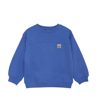 Daily7 winter sweater jongens - blauw - oversized/tekstprint