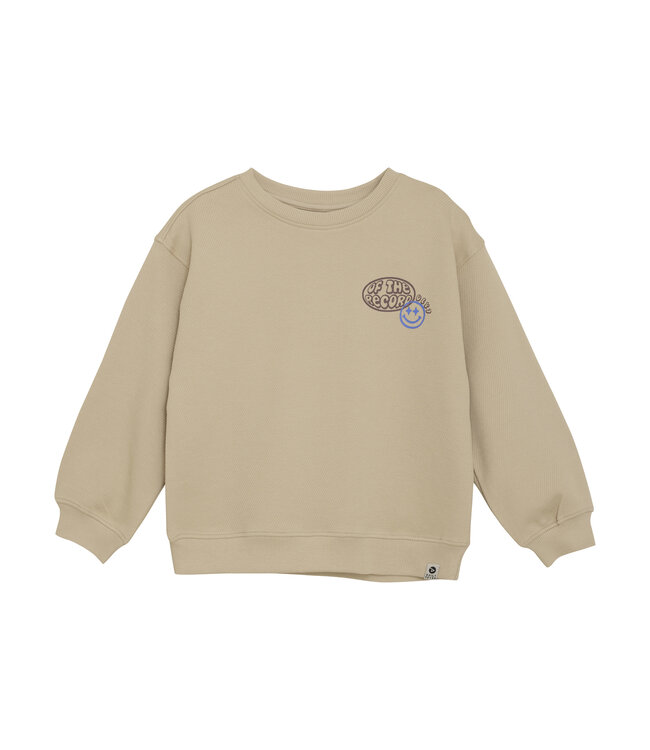 Daily7 winter sweater jongens - zand - oversized/music