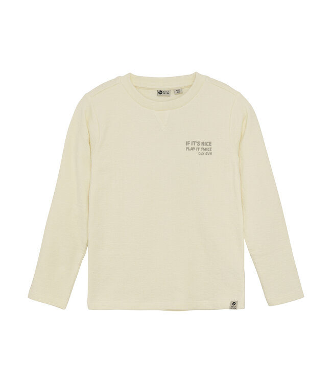 Daily7 winter t-shirt jongens - wit - longsleeve/backprint