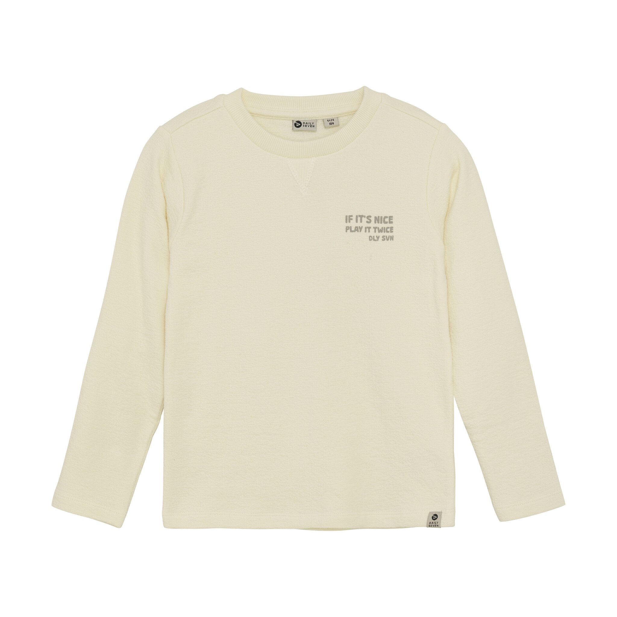 Daily7 winter t-shirt jongens - wit - longsleeve/backprint afbeelding