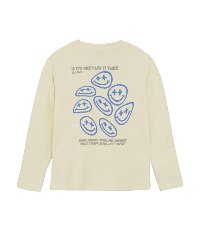 Daily7 winter t-shirt jongens - wit - longsleeve/backprint