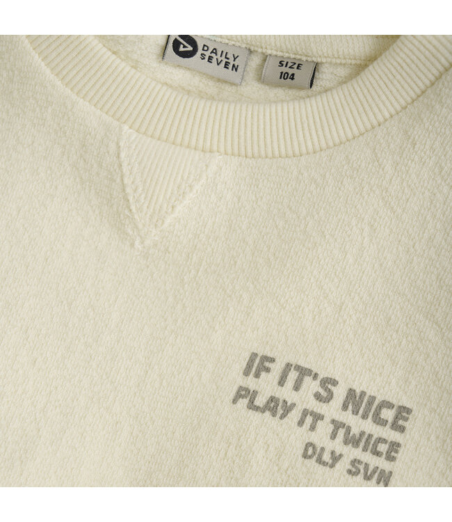 Daily7 winter t-shirt jongens - wit - longsleeve/backprint