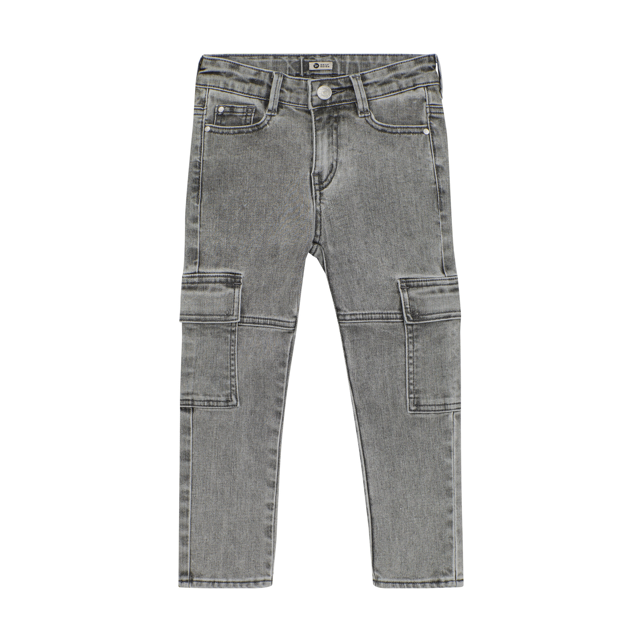 Daily7 winter cargo jeansbroek jongens - grijs - straight fit Daily7 winter cargo jeansbroek jongens - grijs - straight fit