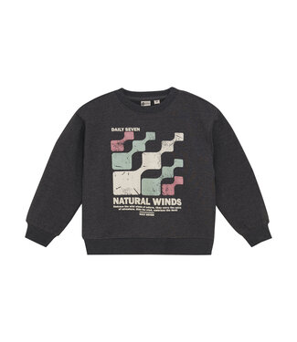 Daily7 winter sweater jongens - grijs - oversized