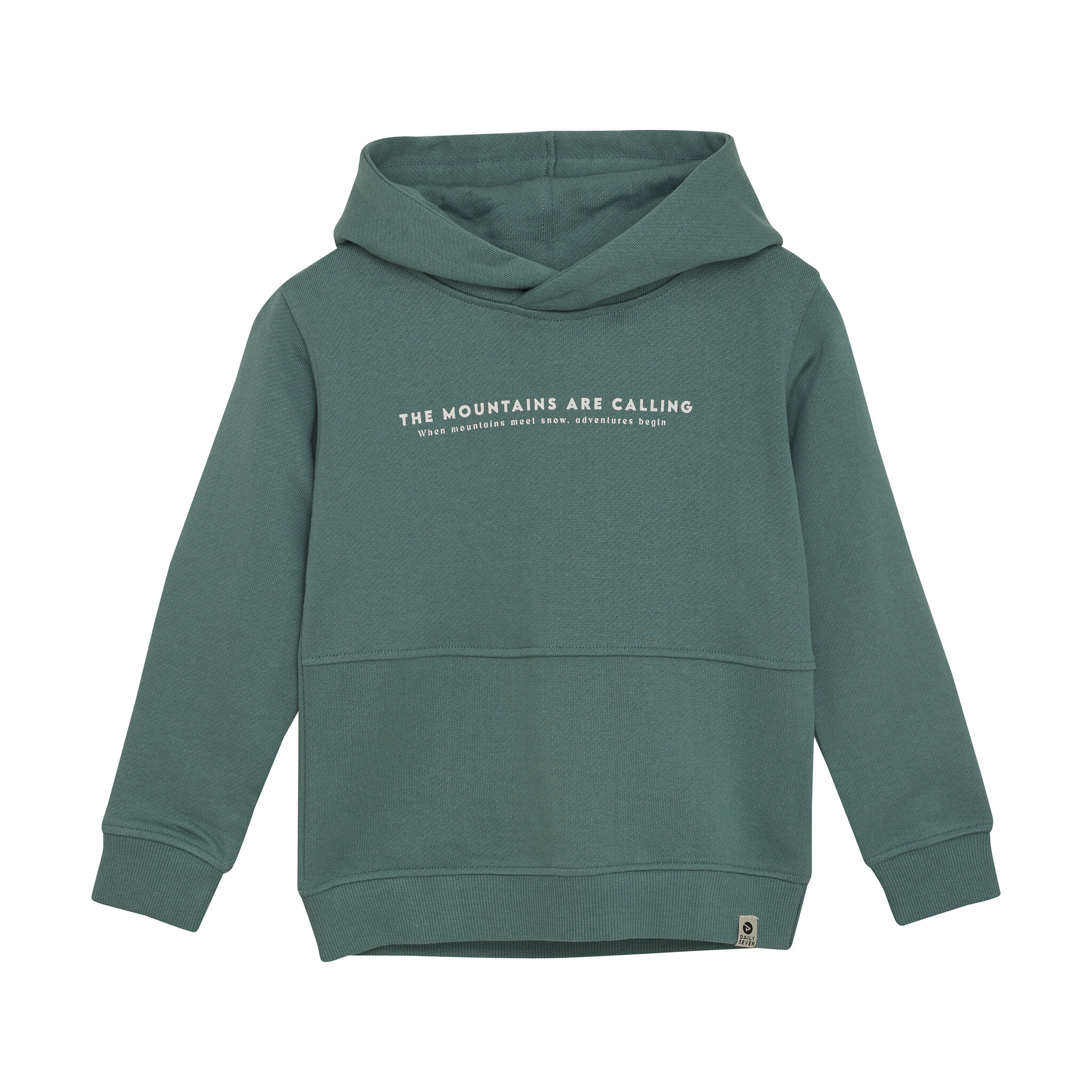 Daily7 winter hoodie jongens - blauw - backprint afbeelding