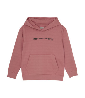 Daily7 winter hoodie jongens - rood - print