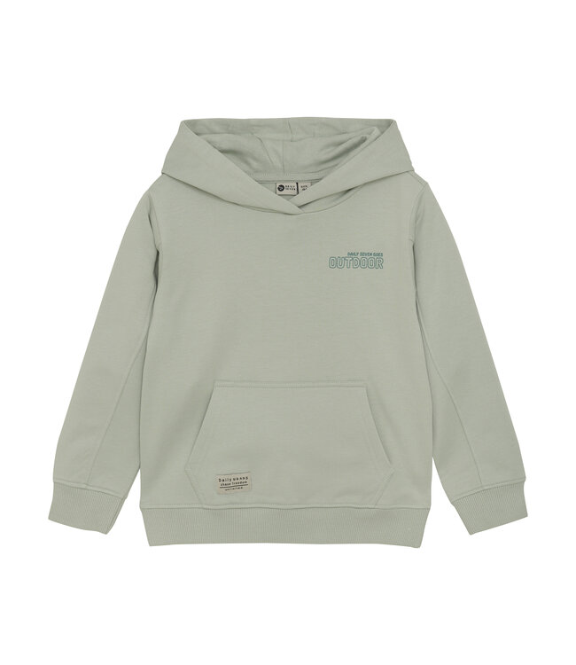 Daily7 winter hoodie jongens - groen - backprint