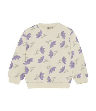 Daily7 winter sweater meisjes - wit - bloemen
