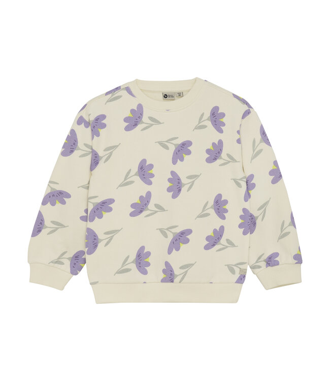 Daily7 winter sweater meisjes - wit - bloemen
