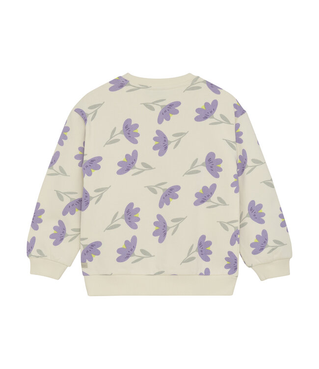Daily7 winter sweater meisjes - wit - bloemen