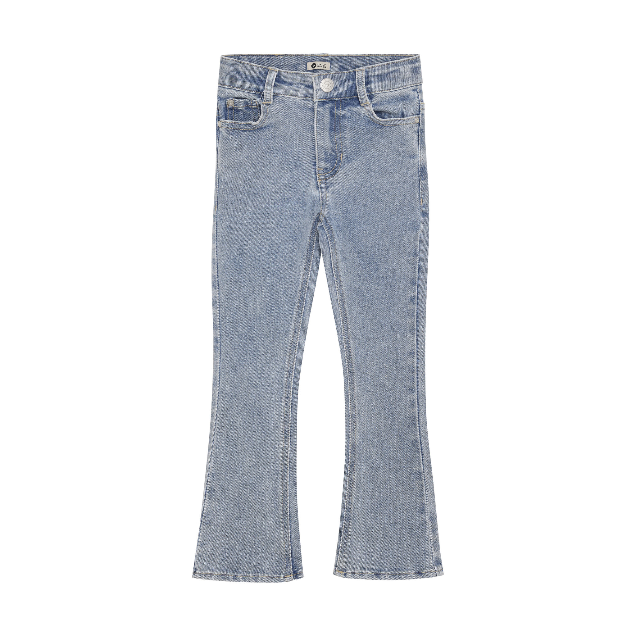 Daily7 winter flare jeansbroek meisjes - blauw - sterren afbeelding