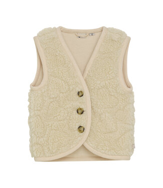 Daily7 winter gilet meisjes - zand - teddy