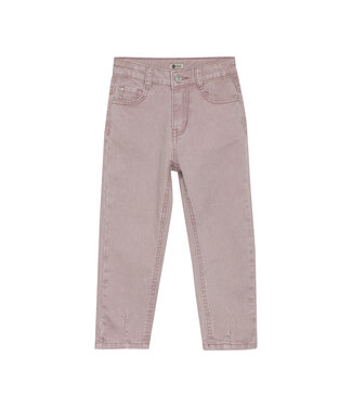 Daily7 winter jeansbroek meisjes - roze - mom fit/harten zak