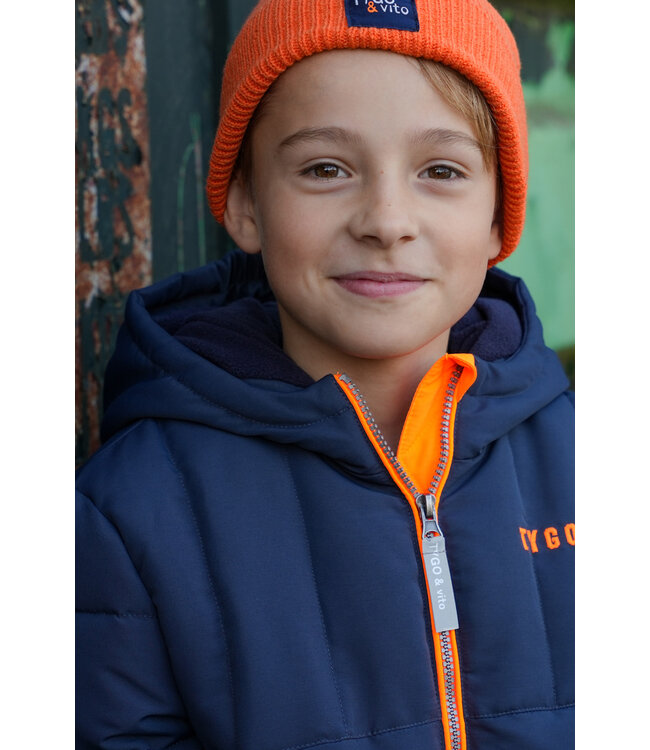 Tygo & Vito winter winterjas jongens - navy blauw - Jix