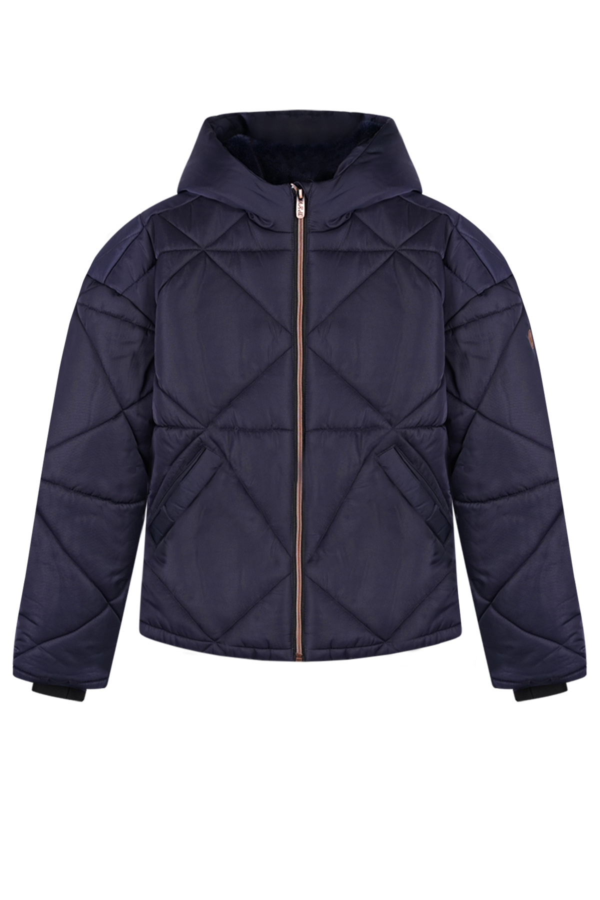 NoBell winter winterjas meisjes - navy blauw - Buffer - kort, capuchon afbeelding