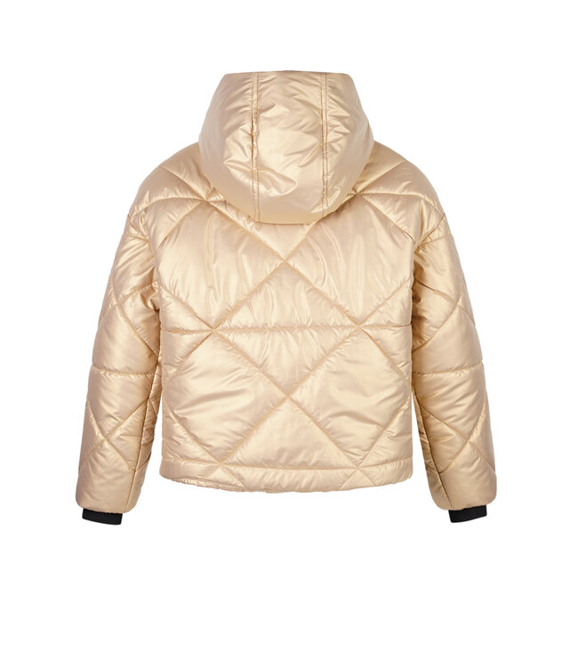 NoBell winter winterjas meisjes - bruin - Buffer - kort, capuchon