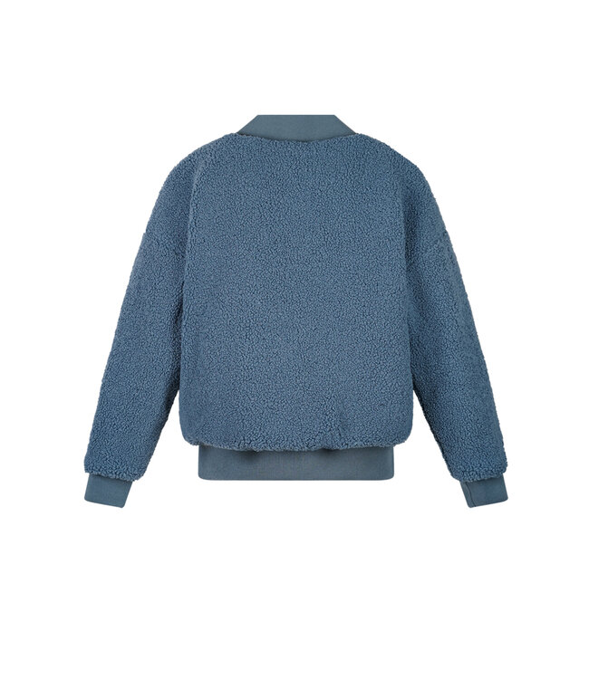 NoBell winter bomberjack meisjes - donker blauw - Bomber - reversible, verborgen capuchon