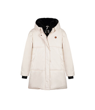 NoBell winter winterjas meisjes - beige - Belvine - lang, capuhon