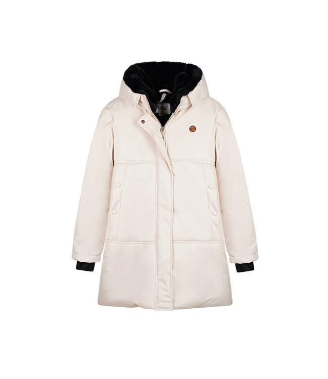 NoBell winter winterjas meisjes - beige - Belvine - lang, capuhon