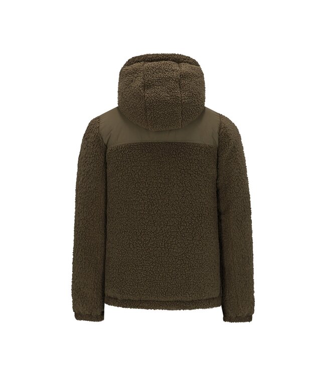 Like Flo winter winterjas jongens - groen - Albon - reversible, capuchon