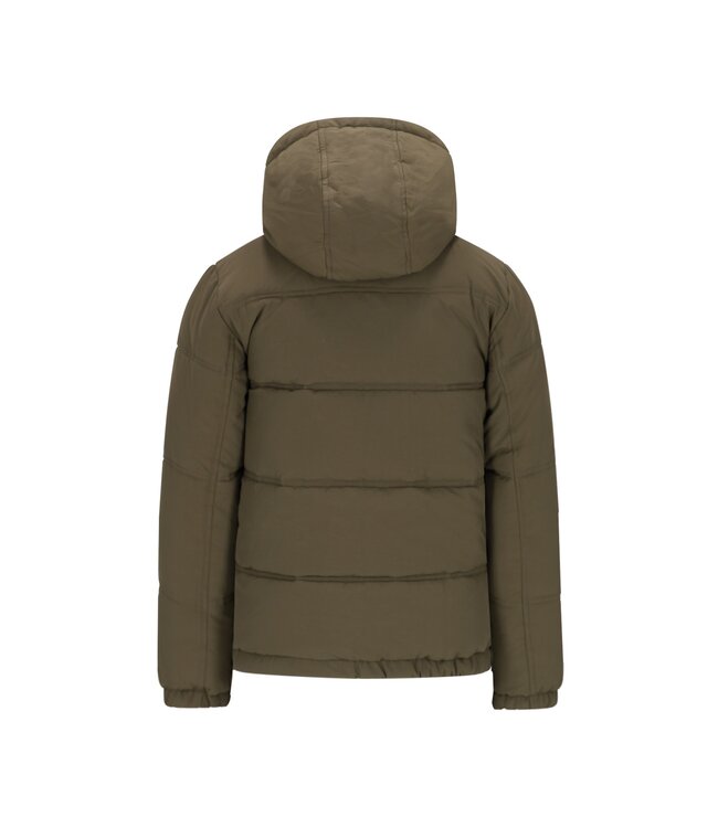 Like Flo winter winterjas jongens - groen - Albon - reversible, capuchon