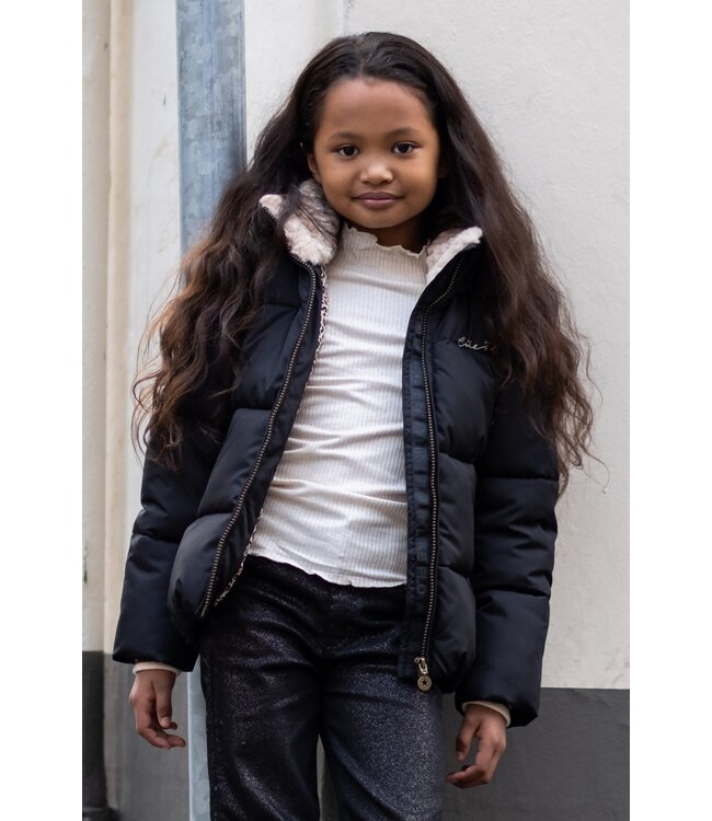 Like Flo winter winterjas meisjes - grijs - Aelin - kort, capuchon