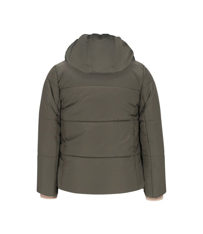 Like Flo winter winterjas meisjes - groen - Aelin - kort, capuchon