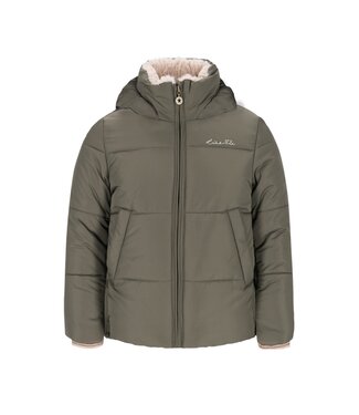 Like Flo winter winterjas meisjes - groen - Aelin - kort, capuchon