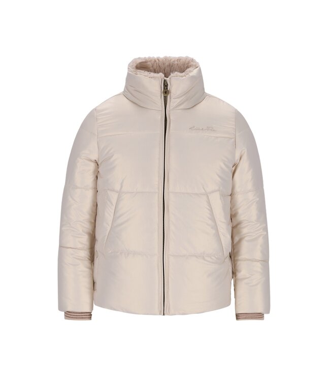 Like Flo winter winterjas meisjes - goud - Aelin - kort, capuchon, metallic