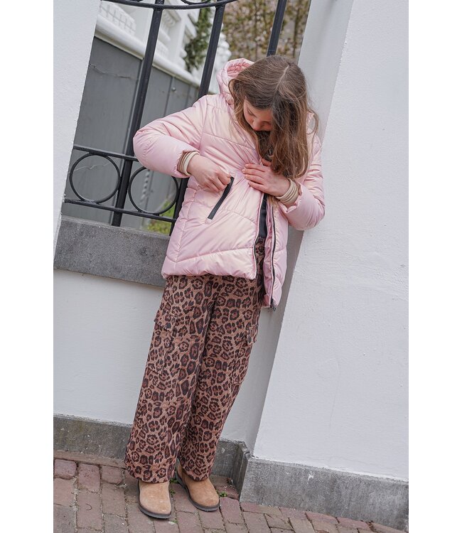 Like Flo winter winterjas meisjes - paars - Abbi - gewatteerd, capuchon