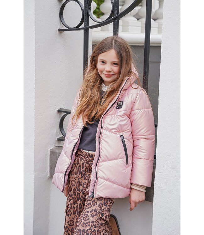 Like Flo winter winterjas meisjes - paars - Abbi - gewatteerd, capuchon