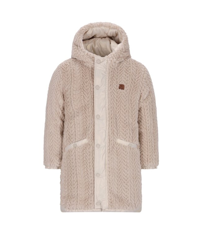 Like Flo winter winterjas meisjes - goud - Ariana - lang, reversible, capuchon, metallic